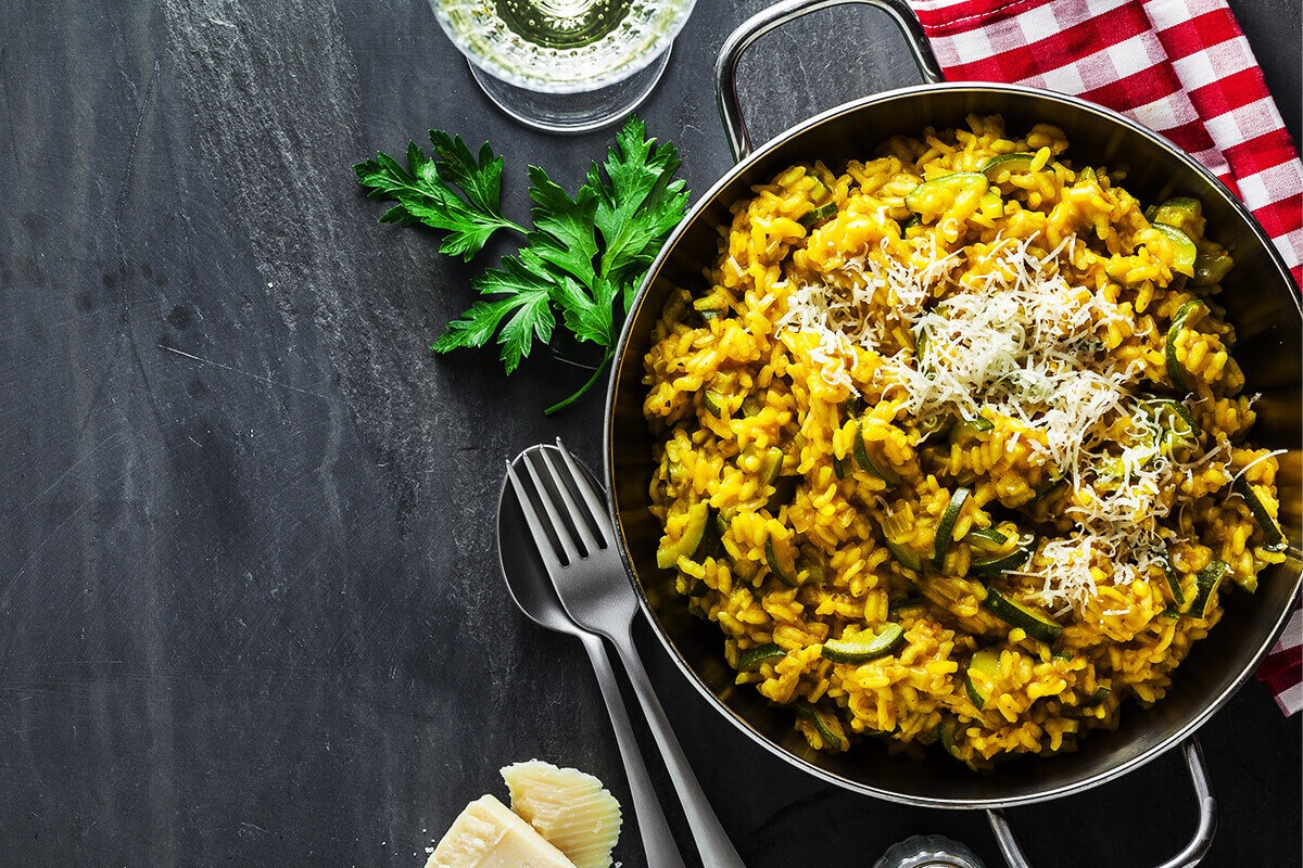 Risotto Milanese med saffran.