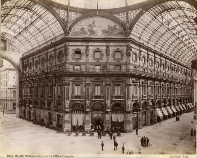 Ottagono della Galleria Vittorio Emanuele 1880